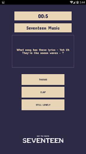 Seventeen Quiz Game screenshot 5