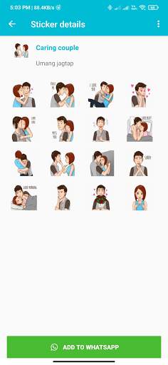 Couple-Goals : Couples whatsapp Stickers screenshot 2