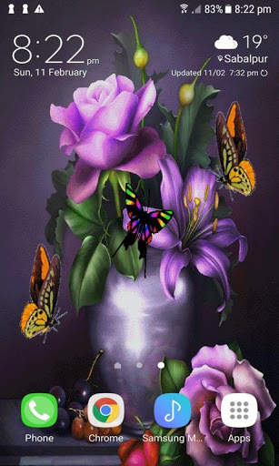 Butterflies Pot Live Wallpaper screenshot 2