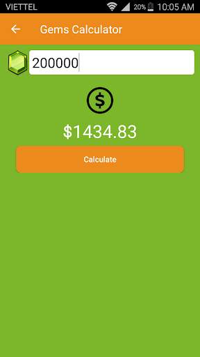 Gems Calculator for CoC 2018 screenshot 2