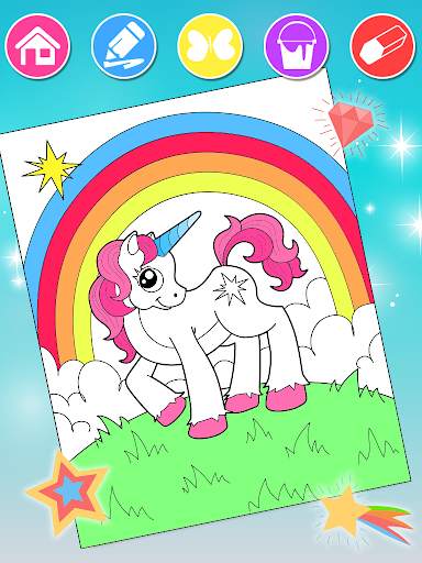 Unicorn Coloring Book for Kids 🦄 screenshot 2