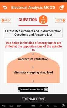 Electrical Analysis MCQs 3 تصوير الشاشة