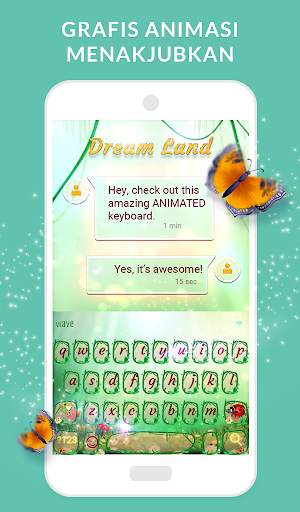 Wave Animated Keyboard + Emoji screenshot 4