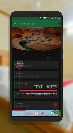 Smart navigation bar - navbar slideshow screenshot 3