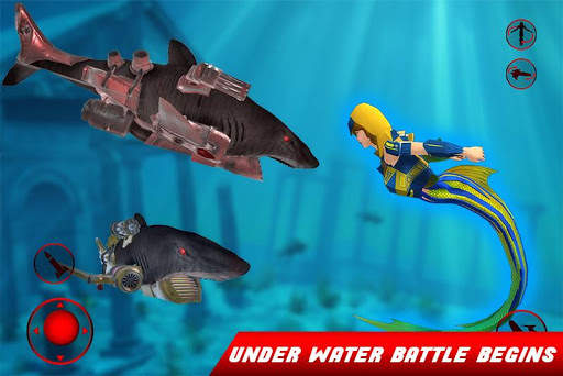 Mermaid Transform Robot: Air Jet Robot Games screenshot 3