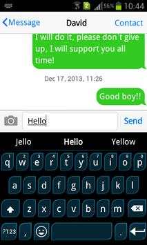 Emoji Keyboard  Blue Charm скриншот 1