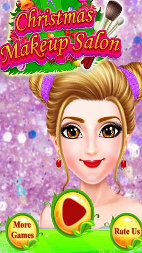 Christmas Girl's Makeup Salon Game for free screenshot 1