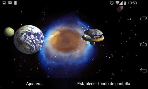 3D Galaxy Live Wallpaper HD screenshot 9