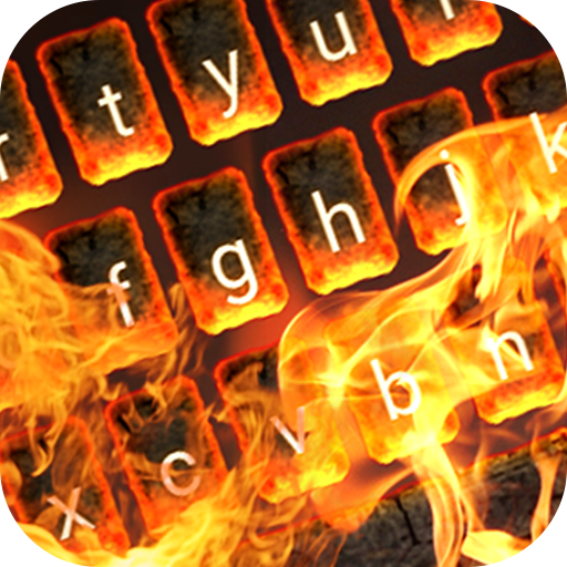 Burning Animated Custom Keyboard + Live Wallpaper أيقونة