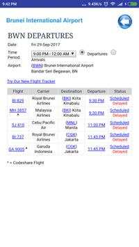 Brunei Airports Flight Time screenshot 3