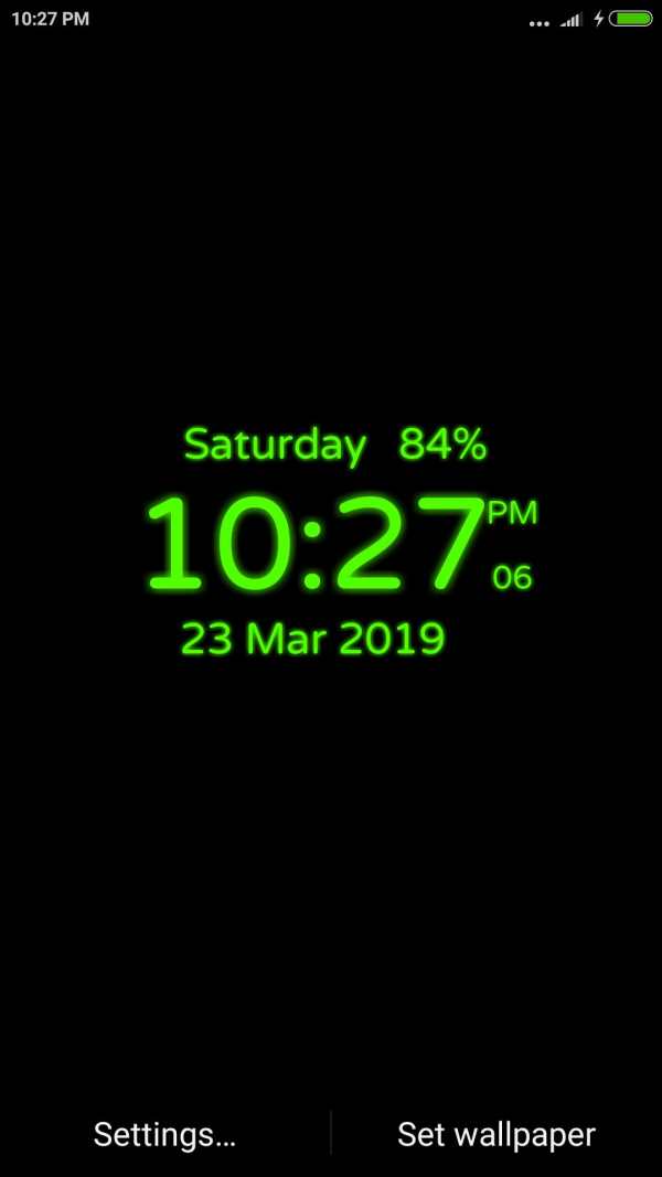 Digital Clock Live Wallpaper screenshot 3