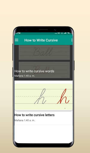 How to write cursive 3 تصوير الشاشة