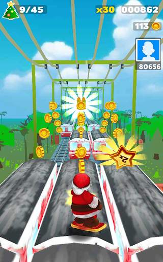 Santa Rail Rush Challenge screenshot 15