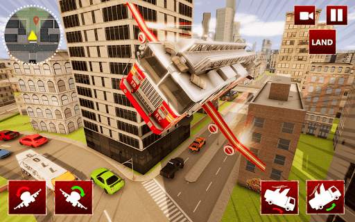 Flying Fire Truck Simulator скриншот 8