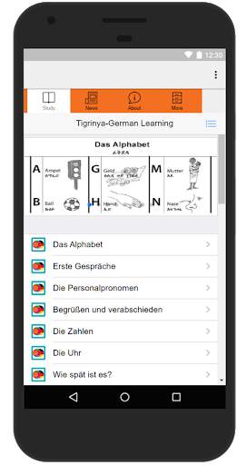 Tigrinya-German Learning Free screenshot 1