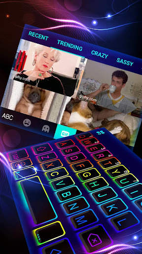 Led Neon Color Keyboard Theme screenshot 4