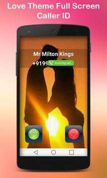 Photo Caller ID Love Theme 3 تصوير الشاشة