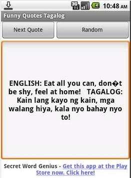 Funny Quotes Tagalog screenshot 1
