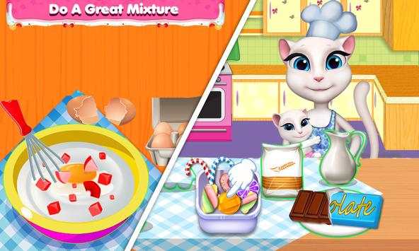 Talking Cat Ice Cream Maker - Cooking Game screenshot 1