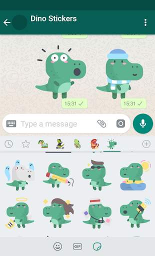 New WAStickerApps - Dinosaur Stickers For Chat screenshot 1