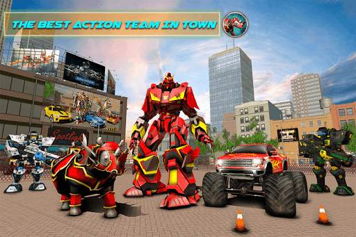Rhino Robot Car Futuristic Robot Transformation screenshot 1