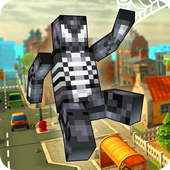 Pixel Spider Hero 3D icon