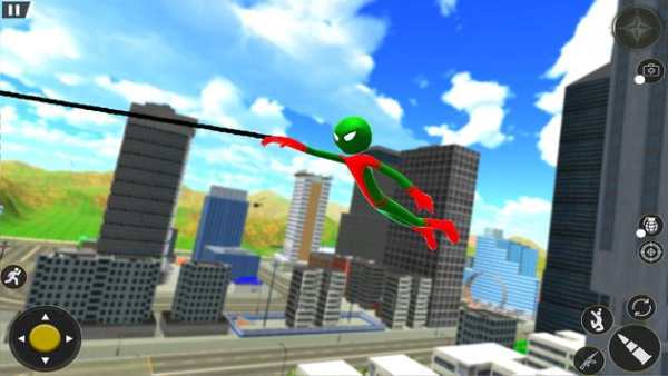 Spider Stickman Rope Hero Gangster Crime Game 2019 screenshot 1