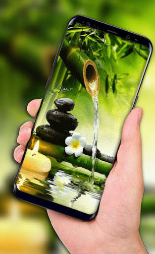 Waterfall Flower live Wallpaper 2018: 3D Aquarium screenshot 3