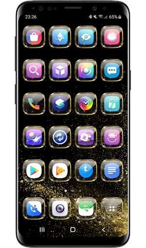 Launcher Theme - Gold Glass Transparent Icons Pack screenshot 7