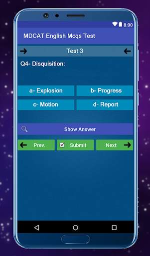 MDCAT English Mcqs Test скриншот 2