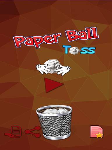 Paper Ball Tossing Flip Throwing to Bin Game screenshot 7
