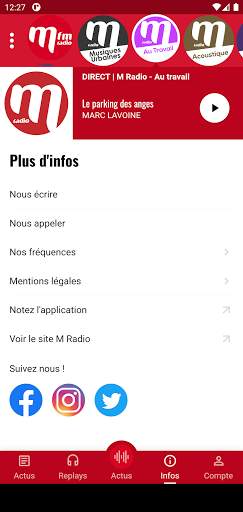 M Radio french songs screenshot 5