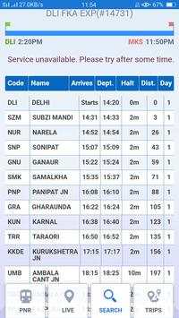 Indian Live Train Search App screenshot 2