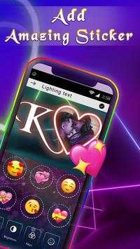 Lighting Text Photo Frame : Lighting Text Effect screenshot 2