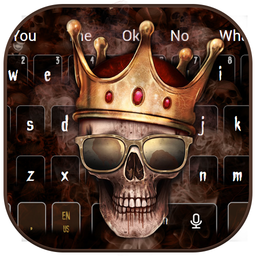 Skull king Smoke Keyboard Theme иконка