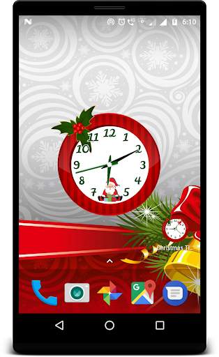 Christmas Time clock live wallpaper screenshot 1