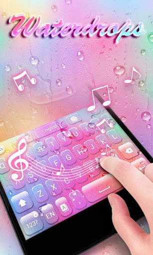 Waterdrops GO Keyboard Theme screenshot 3