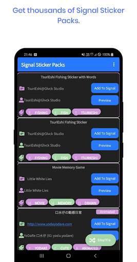 Signal Messenger Stickers|Sticker for Signal screenshot 2