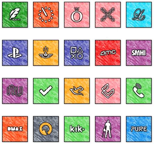 WhatsArt - Icon Pack 5 تصوير الشاشة