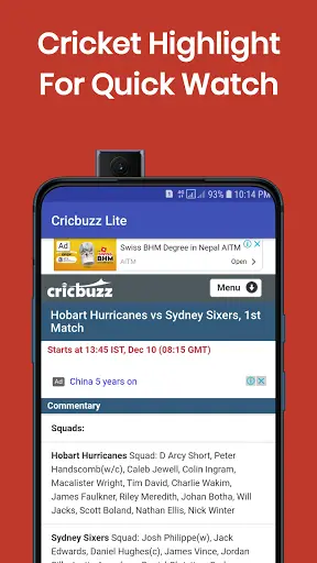 Cricbuzz Lite - Live Score screenshot 3