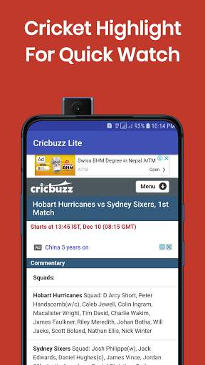 Cricbuzz Lite - Live Score screenshot 3