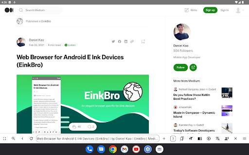 EinkBro - Fast & Light Browser screenshot 7