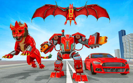 Lion Robot Transform Games 3d screenshot 7