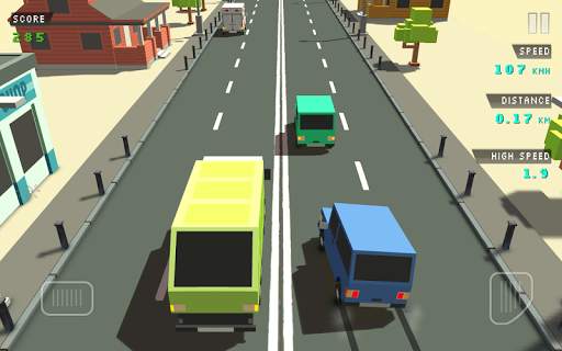 Blocky Traffic Racer screenshot 1