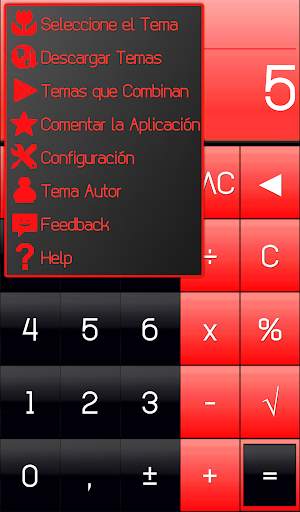 THEME FOR SCALC GLOSSY RED screenshot 4