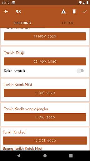 Aplikasi pengurusan Ladang Arnab screenshot 5