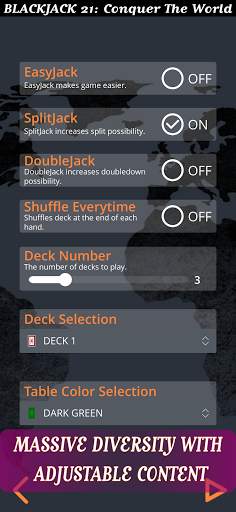 Blackjack 21 Campaign: Conquer the World screenshot 8