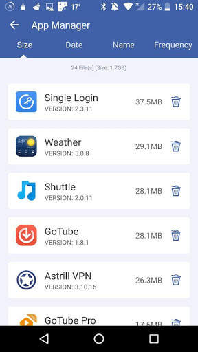 Power Cleaner:private brows clean junk app manager screenshot 5