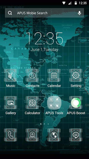SCIENCE-APUS Launcher theme screenshot 1