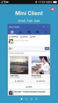 Mini for Facebook FB Lite screenshot 1